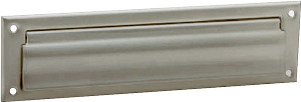 Schlage SC620B-619 Mail Slot, 3-1/2 in L, 13 in W, Brass, Satin Nickel [SKU: ORG5849518]