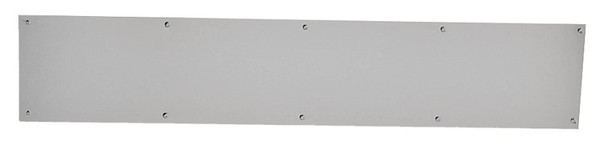 Schlage SC8400B619 6X30 Kick Plate, 30 in L, 6 in W, Brass, Satin Nickel [SKU: ORG0977041]