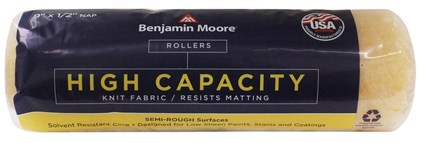 Benjamin Moore U66004-018 High-Capacity Roller Cover, 1/2 in Thick Nap, 9 in L [SKU: ORG0249961]