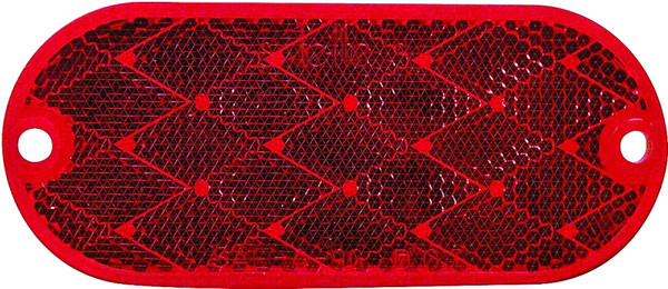 PM V480 V480R Oblong Reflector, Red Reflector, 1.9 in W Reflector, 4.33 in H Reflector [SKU: ORG6842124]
