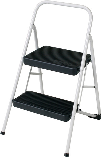 Cosco 11-137 CLGG4 Folding Step Stool, 28.15 in H, 200 lb, Steel, Black [SKU: ORG7072846]