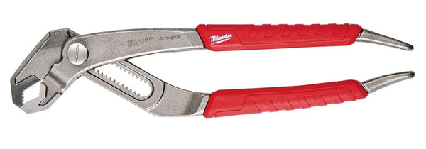 Milwaukee 48-22-6208 Tongue and Groove Plier, 8 in OAL, 1-3/4 in Jaw, Red Handle, Comfort-Grip Handle, 1/4 in W Jaw [SKU: ORG1384932]
