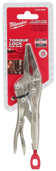 Milwaukee Torque Lock 48-22-3506 Locking Plier, 9.7 in OAL, 2 in Jaw Opening, Ergonomic Handle, 29/64 in W Jaw [SKU: ORG1384239]