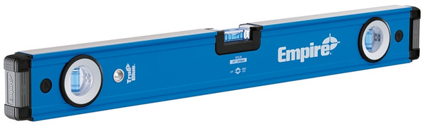 Empire True Blue Series E75.24 Box Level, 24 in L, 3-Vial, 1-Hang Hole, Non-Magnetic, Aluminum, Blue [SKU: ORG7344542]
