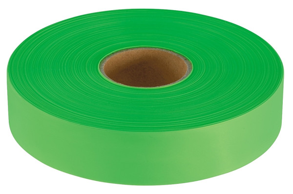 Empire 77-061 Flagging Tape, 600 ft L, 1 in W, Lime Green, Plastic [SKU: ORG9649328]