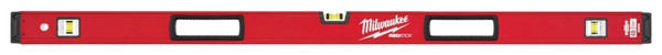 Milwaukee REDSTICK Series MLBX48 Box Level, 48 in L, 3-Vial, Non-Magnetic, Aluminum, Red [SKU: ORG1384064]