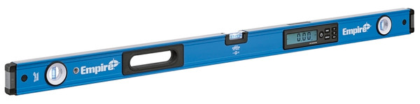 Empire E105.48 Digital Box Level with Case, 48 in L, 3-Vial, Non-Magnetic, Aluminum, Blue/Silver [SKU: ORG4566493]