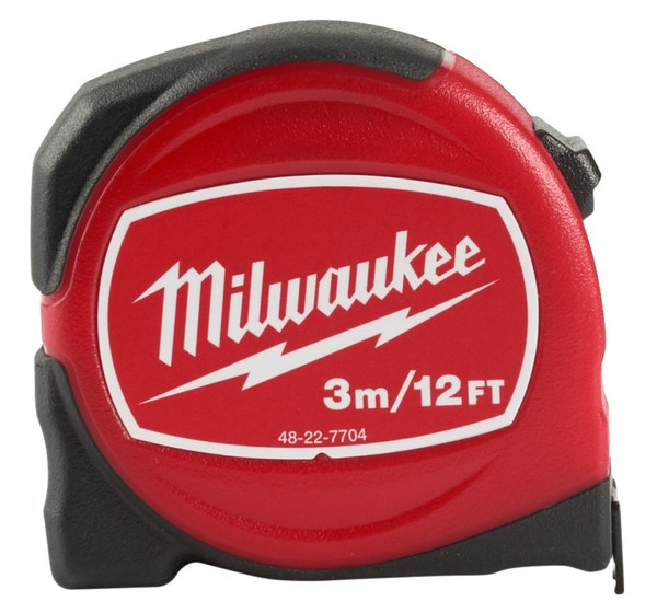Milwaukee 48-22-7704 Tape Measure, 12 ft L Blade [SKU: ORG1384155]