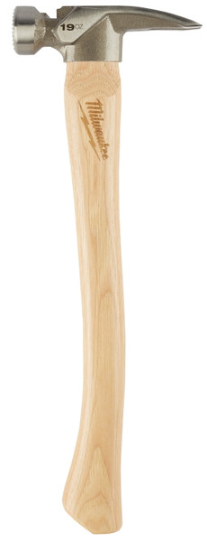 Milwaukee 48-22-9419 Hammer, 19 oz Head, Framing, Milled Face, Metal Head, 16.063 in OAL [SKU: ORG1388966]