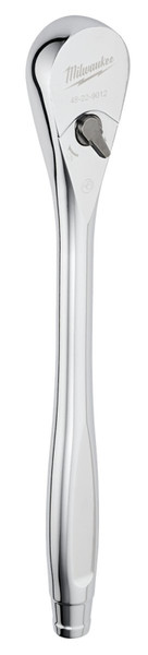 Milwaukee 48-22-9012 Drive Ratchet, 1/2 in Drive, 1-1/2 in OAL, Chrome [SKU: ORG1388156]