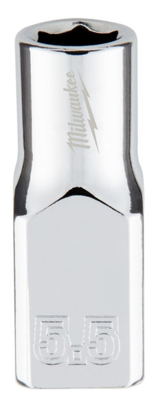 Milwaukee 45-34-9031 Socket, 5.5 mm Socket, 1/4 in Drive, 6-Point, Chrome Vanadium Steel, Chrome [SKU: ORG1386945]