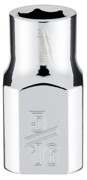 Milwaukee 45-34-9061 Socket, 5/16 in Socket, 3/8 in Drive, 6-Point, Chrome Vanadium Steel, Chrome [SKU: ORG1387729]