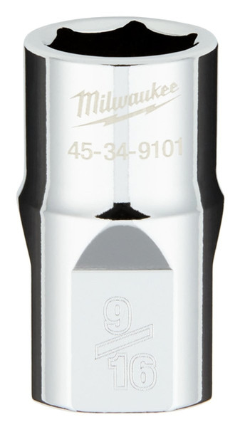 Milwaukee 43-24-9101 Socket Extension, 1/4 in Drive, 1/4 in Output Drive, Male Square Output Drive, 6 in L, Chrome [SKU: ORG1387307]