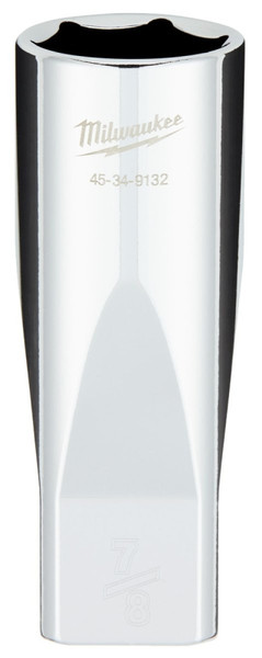 Milwaukee 45-34-9132 Socket, 7/8 in Socket, 1/2 in Drive, 6-Point, Chrome Vanadium Steel, Chrome [SKU: ORG1388586]