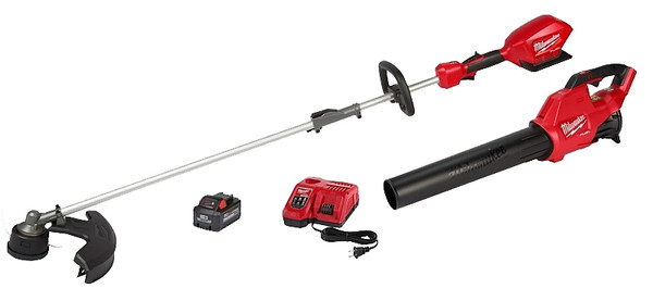 Milwaukee M18 FUEL 3000-21 String Trimmer and Blower Combination Kit, Battery Included, 2-Tool, XC8.0 Battery [SKU: ORG0333435]