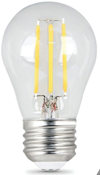 Feit Electric BPA1540/827/LED/2 LED Lamp, General Purpose, A15 Lamp, 40 W Equivalent, E26 Lamp Base, Dimmable, Clear [SKU: ORG7184179]
