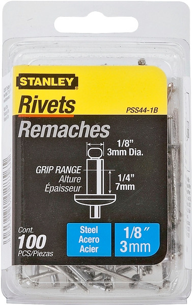STANLEY PSS44-1B Pop Rivet, High-Strength, Reusable, Galvanized Steel [SKU: ORG5875109]
