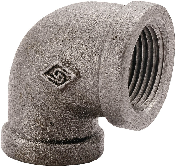 Prosource 2A-1B Pipe Elbow, 1 in, FIP, 90 deg Angle, Malleable Iron, SCH 40 Schedule, 300 psi Pressure [SKU: ORG6100630]