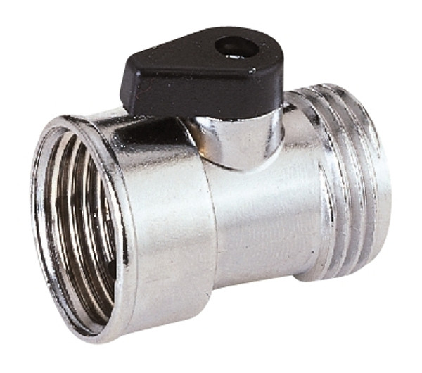 Landscapers Select GC5043L Hose Shut-Off Valve, 3/4 in, Female, 1 -Port/Way, Zinc Body, Silver, Chrome [SKU: ORG7430457]
