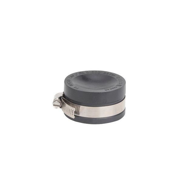 ProSource TC-2 Test Cap, 2 in Connection, Capping Pipe Ends, PVC, Black, 2 in Pipe [SKU: ORG4643128]