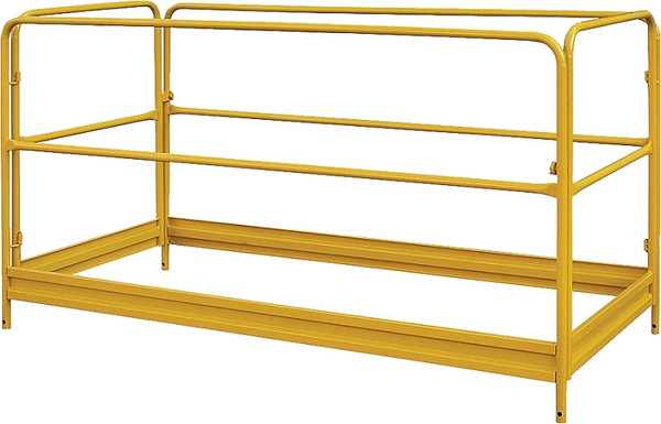 ProSource YH-GR001B Guard Rail, Foldable, Steel, Yellow, Powder Coated, For: 8795478 Model Scaffold [SKU: ORG3591773]