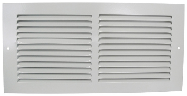 ProSource BBRA14X6 Baseboard Register, 15-3/4 in L, 7-3/4 in W, 50 deg Air Deflection, Steel, White [SKU: ORG3110814]