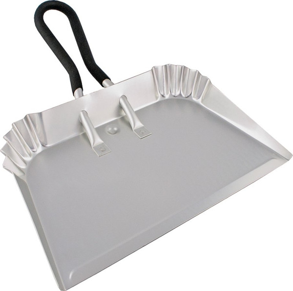 Simple Spaces DL-5010 Dustpan, 17-3/4 in L, 17 in W, Aluminum, Silver, Anodizing [SKU: ORG1283332]