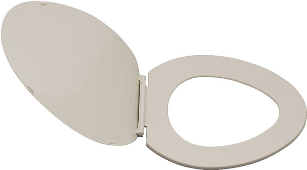 ProSource KJ-873A1-BN Toilet Seat, Elongated, Plastic, Bone, Plastic Hinge [SKU: ORG7676539]