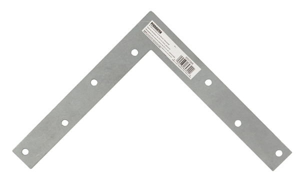 Prosource FC-G08-01PS Corner Brace, 8 in L, 8 in W, 1 in H, Galvanized Steel, Galvanized, 2 mm Thick Material [SKU: ORG0357269]