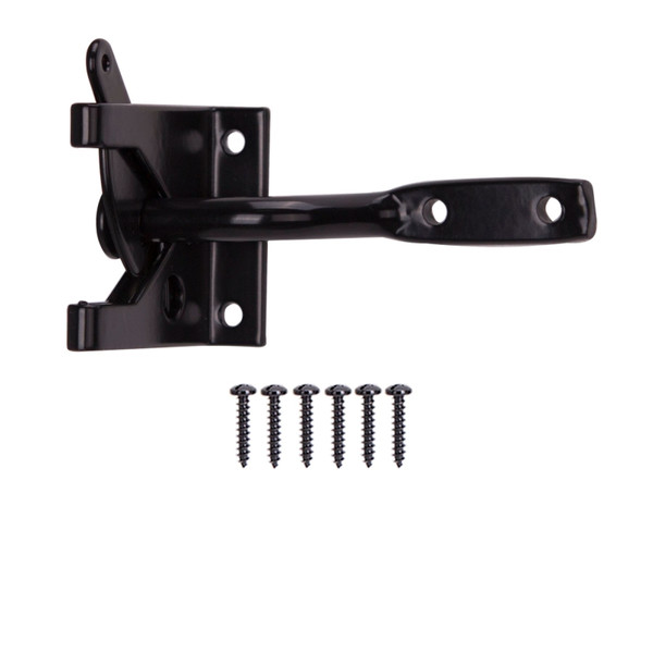ProSource 33140PKB-PS Gate Latch, 3/8 in Bolt Head, 3-15/16 in L Bolt, Steel, Zinc [SKU: ORG1088079]