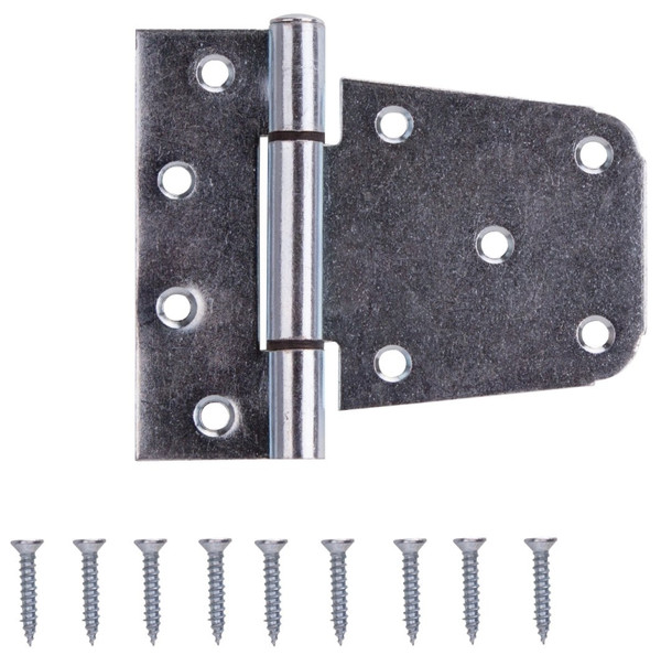 ProSource LR-181-PS Gate Hinge, Steel, Zinc, Fixed Pin, 180 deg Range of Motion, 46 (Pair) lb [SKU: ORG1169234]