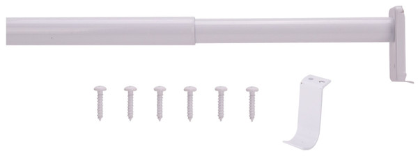 Prosource 21016PHX-PS Adjustable Closet Rod, 72 to 120 in L, Steel [SKU: ORG1888148]