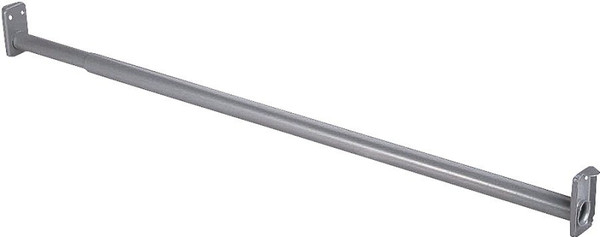 Prosource 21090ZCX-PS Adjustable Closet Rod, 96 to 150 in L, Steel, Silver [SKU: ORG1901719]