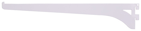 ProSource 25219PHL-PS Heavy-Duty and Single Track Shelf Bracket, 90 lb/Pair, 12 in L, 2-3/8 in H, Steel, White [SKU: ORG2094456]