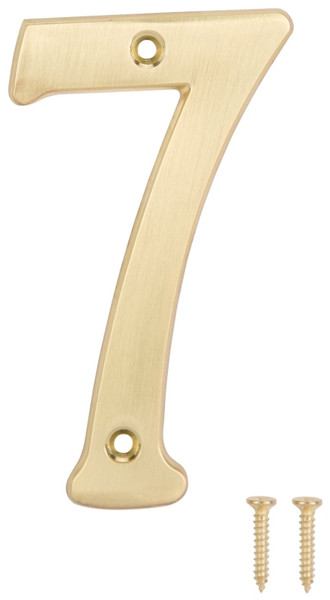 ProSource N-Z047PB3L-PS House Number, Character: 7, 4 in H Character, 2.21 in W Character [SKU: ORG2149136]