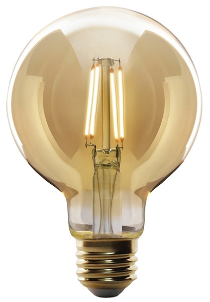 Feit Electric G25/VG/LED Filament LED Bulb, Decorative, Globe, G25 Lamp, 60 W Equivalent, E26 Lamp Base, Dimmable, Amber [SKU: ORG3405677]