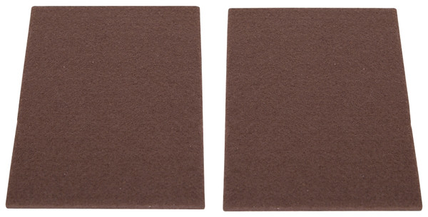 ProSource FE-S307-PS Furniture Pad, Felt Cloth, Brown, 6 x 4-1/2 in Dia, 4-1/2 in W, 5/64 in Thick, Square [SKU: ORG3277795]