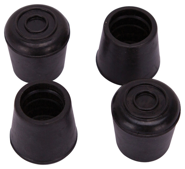 ProSource FE-50635-PS Furniture Leg Tip, Round, Rubber, Black, 7/8 in Dia, 1-3/8 in H [SKU: ORG3466299]