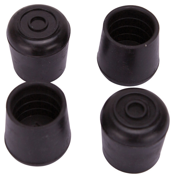 ProSource FE-50636-PS Furniture Leg Tip, Round, Rubber, Black, 1 in Dia, 1-1/2 in H [SKU: ORG3476579]