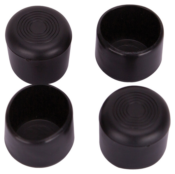 ProSource FE-50606-PS Furniture Leg Tip, Round, Plastic, Black, 1-1/4 in Dia, 1-1/8 in H [SKU: ORG3734324]