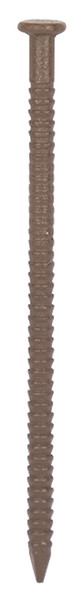 ProSource NTP-175-PS Panel Nail, 15D, 1-5/8 in L, Steel, Painted, Flat Head, Ring Shank, Dark Oak [SKU: ORG4015871]