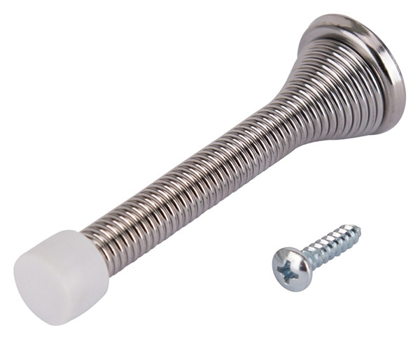 Prosource H62-B042-PS Heavy-Duty Spring, 5/16 in Dia Base, 3-1/8 in Projection, Plastic & Steel, Chrome [SKU: ORG4167607]