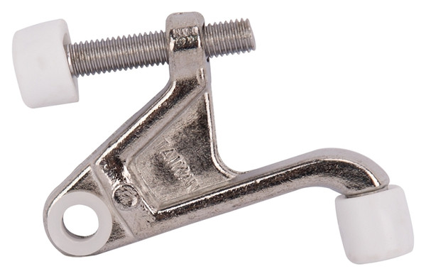 Prosource H20-B032C-PS Heavy-Duty Hinge Pin Door Stop, 2-3/4 in Projection, Die-Cast Zinc & Plastic, Chrome [SKU: ORG4326658]