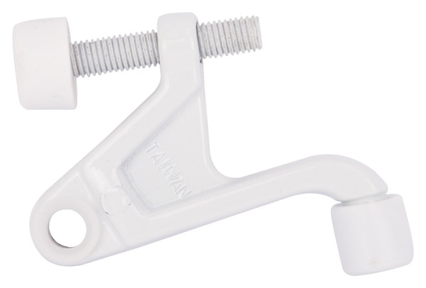 Prosource H6810017W-PS Heavy-Duty Hinge Pin Door Stop, 2-3/4 in Projection, Die-Cast Zinc & Plastic, White [SKU: ORG4329728]