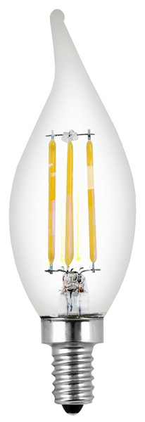 Feit Electric BPCFC40/927CA/FIL LED Bulb, Decorative, Flame Tip Lamp, 40 W Equivalent, E12 Lamp Base, Dimmable, Clear [SKU: ORG2278422]