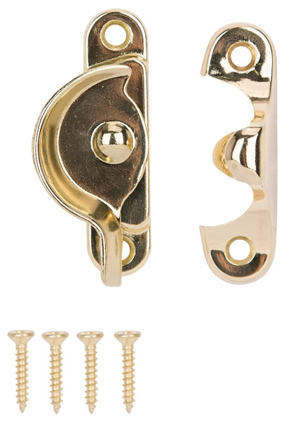 ProSource 802519BP-PS Sash Cam Lock, Zinc, Brass Plated [SKU: ORG4959391]
