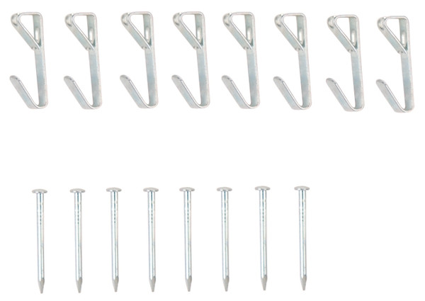 ProSource PH-121030-PS Picture Hanger, 30 lb, Steel, Zinc, Zinc, Nail-In Mounting [SKU: ORG5340948]