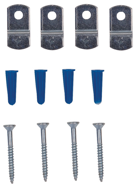 ProSource PH-121155-PS Mirror Holder, Metal, Zinc, Silver, Screw Mounting [SKU: ORG5428008]