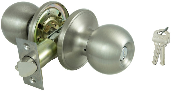 ProSource Entry Knob Lockset, Series T3 Satin [SKU: ORG5762448]
