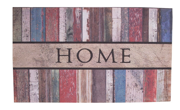 Simple Spaces T1995 Door Mat, 30 in L, 18 in W, Flocking Pattern, Polyester Surface [SKU: ORG1297332]